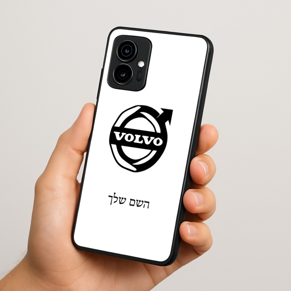 כיסוי בעיצוב אישי עם השם שלך לדגם - Motorola Edge 70 5G בעיצוב וולוו