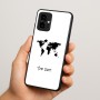 כיסוי בעיצוב אישי עם השם שלך לדגם - Motorola Edge 70 5G בעיצוב מפת העולם