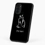כיסוי בעיצוב אישי עם השם שלך לדגם - Motorola G96 בעיצוב חתול