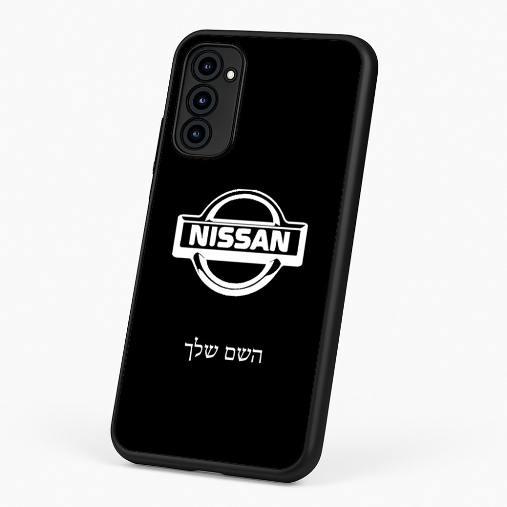 כיסוי בעיצוב אישי עם השם שלך לדגם - Motorola G96 בעיצוב ניסאן