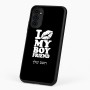 כיסוי בעיצוב אישי עם השם שלך לדגם - Motorola G96 בעיצוב נשקי את חבר שלי