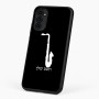 כיסוי בעיצוב אישי עם השם שלך לדגם - Motorola G96 בעיצוב סקסופון