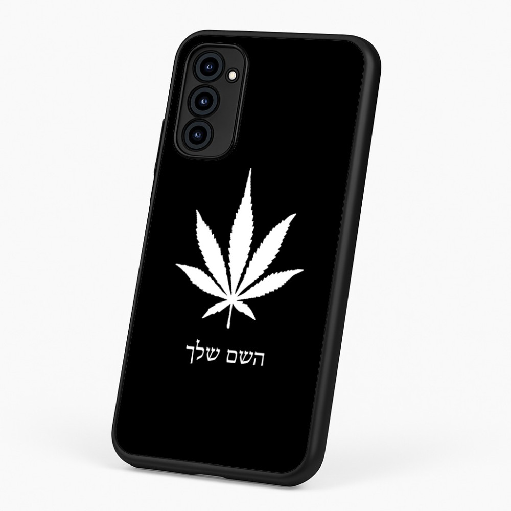 כיסוי בעיצוב אישי עם השם שלך לדגם - Motorola G96 בעיצוב עלה מריחואנה - גראס