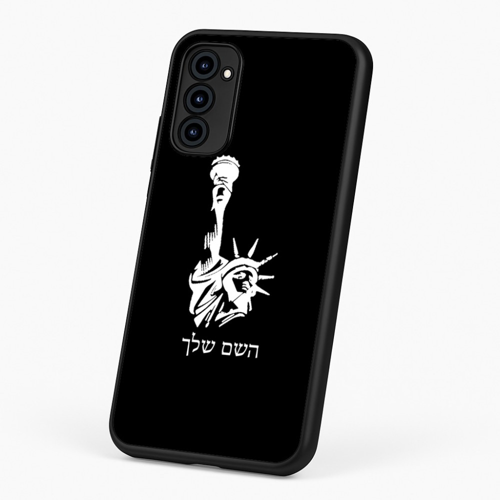 כיסוי בעיצוב אישי עם השם שלך לדגם - Motorola G96 בעיצוב פסל החירות