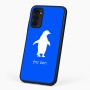 כיסוי בעיצוב אישי עם השם שלך לדגם - Motorola G96 בעיצוב פינגווין