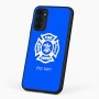 כיסוי בעיצוב אישי עם השם שלך לדגם - Motorola G96 בעיצוב כבאי - תגית
