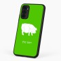 כיסוי בעיצוב אישי עם השם שלך לדגם - Motorola G96 בעיצוב חזיר