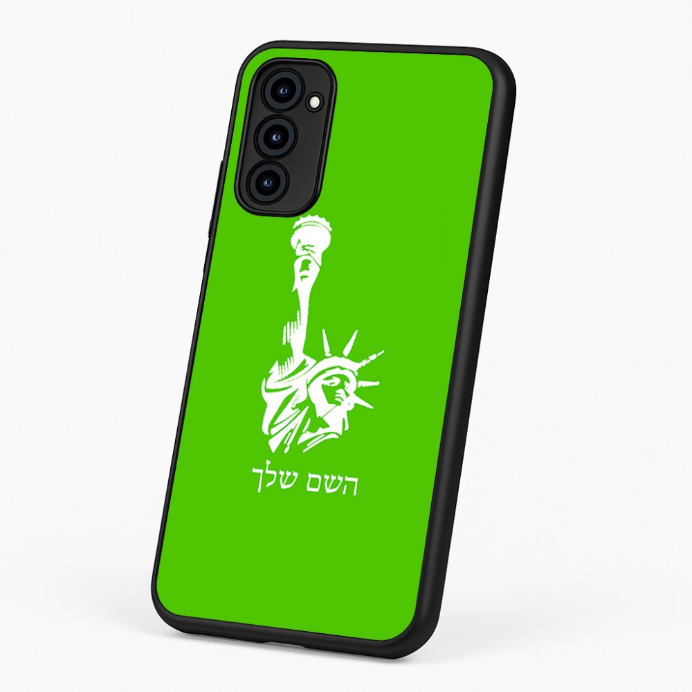 כיסוי בעיצוב אישי עם השם שלך לדגם - Motorola G96 בעיצוב פסל החירות