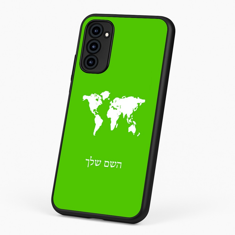 כיסוי בעיצוב אישי עם השם שלך לדגם - Motorola G96 בעיצוב מפת העולם