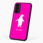 כיסוי בעיצוב אישי עם השם שלך לדגם - Motorola G96 בעיצוב פינגווין