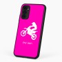 כיסוי בעיצוב אישי עם השם שלך לדגם - Motorola G96 בעיצוב מוטוקרוס