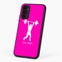 כיסוי בעיצוב אישי עם השם שלך לדגם - Motorola G96 בעיצוב הרמת משקולות