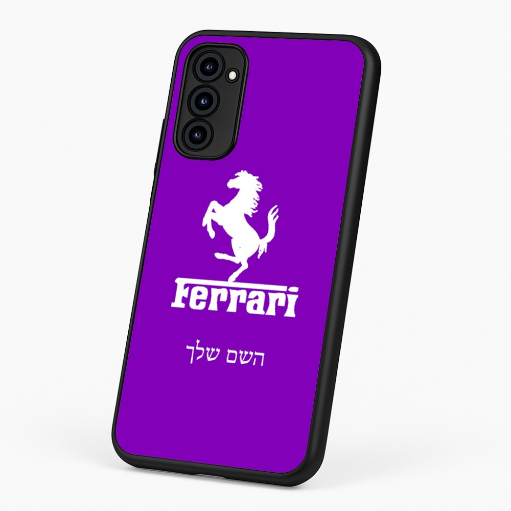 כיסוי בעיצוב אישי עם השם שלך לדגם - Motorola G96 בעיצוב פרארי