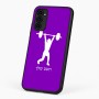 כיסוי בעיצוב אישי עם השם שלך לדגם - Motorola G96 בעיצוב הרמת משקולות