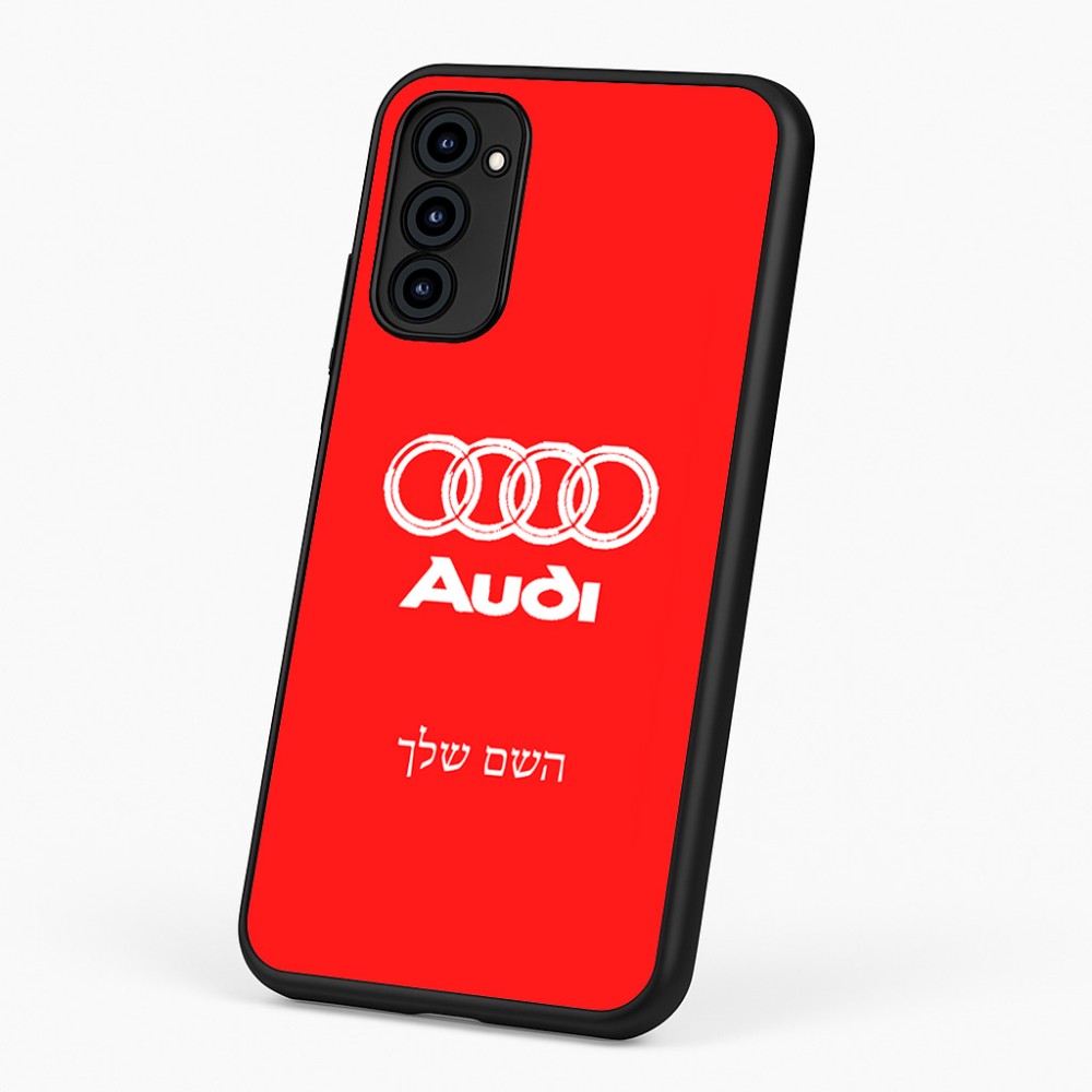 כיסוי בעיצוב אישי עם השם שלך לדגם - Motorola G96 בעיצוב אאודי