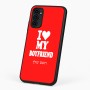 כיסוי בעיצוב אישי עם השם שלך לדגם - Motorola G96 בעיצוב אוהבת את החבר שלי