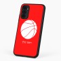 כיסוי בעיצוב אישי עם השם שלך לדגם - Motorola G96 בעיצוב כדורסל