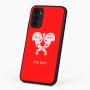 כיסוי בעיצוב אישי עם השם שלך לדגם - Motorola G96 בעיצוב פרחי קרן