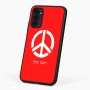כיסוי בעיצוב אישי עם השם שלך לדגם - Motorola G96 בעיצוב סמל השלום