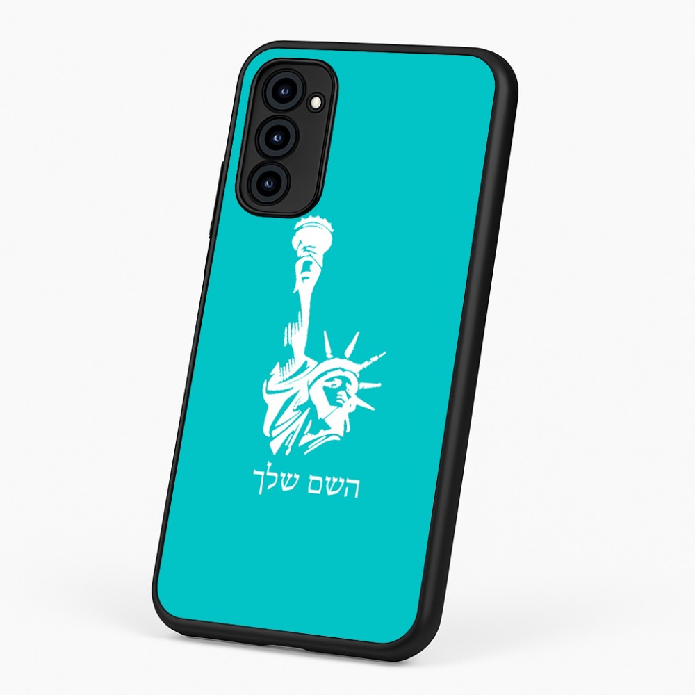 כיסוי בעיצוב אישי עם השם שלך לדגם - Motorola G96 בעיצוב פסל החירות