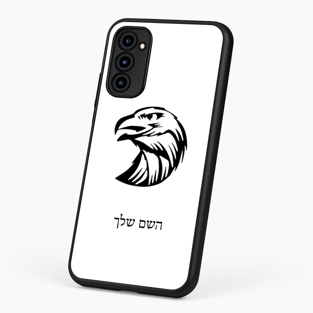 כיסוי בעיצוב אישי עם השם שלך לדגם - Motorola G96 בעיצוב ראש נשר