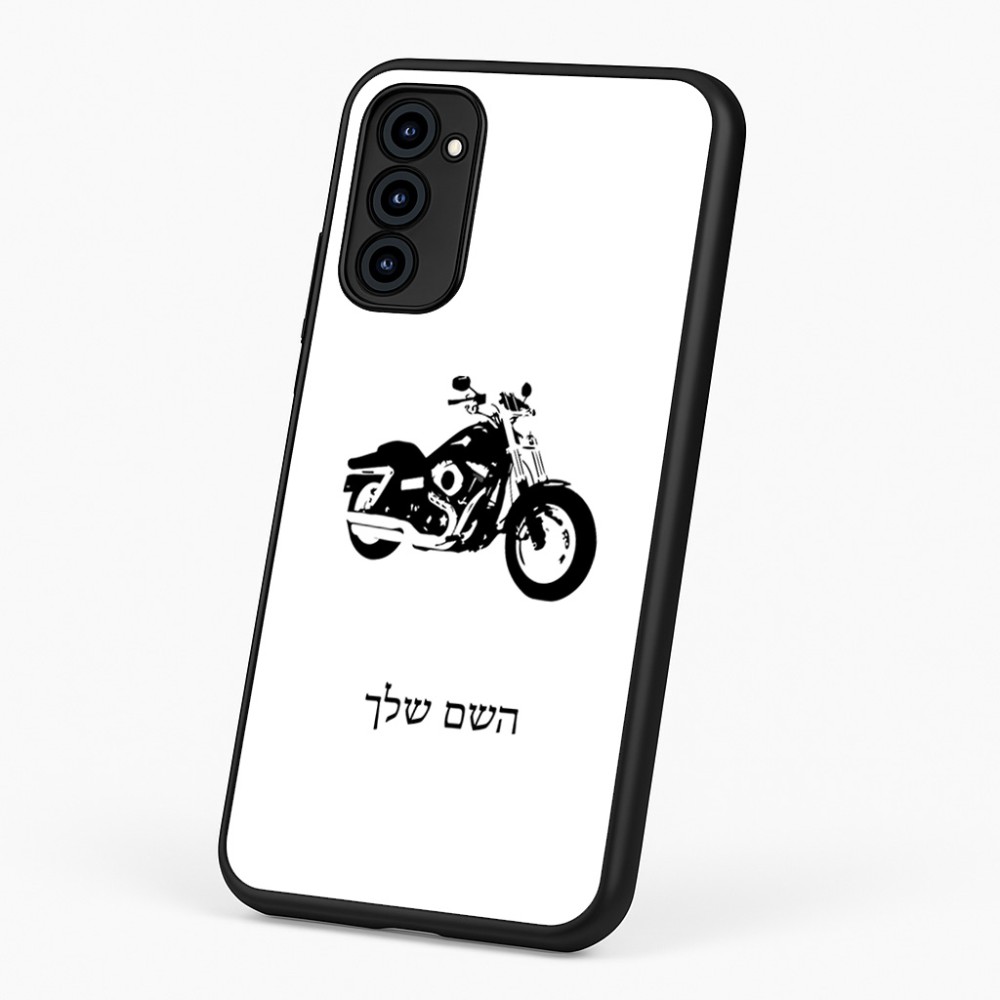 כיסוי בעיצוב אישי עם השם שלך לדגם - Motorola G96 בעיצוב הארלי-דיווידסון