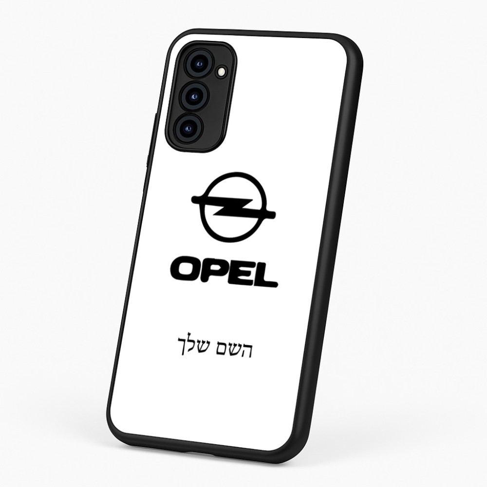 כיסוי בעיצוב אישי עם השם שלך לדגם - Motorola G96 בעיצוב אופל