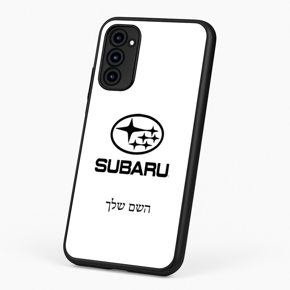 כיסוי בעיצוב אישי עם השם שלך לדגם - Motorola G96 בעיצוב סובארו