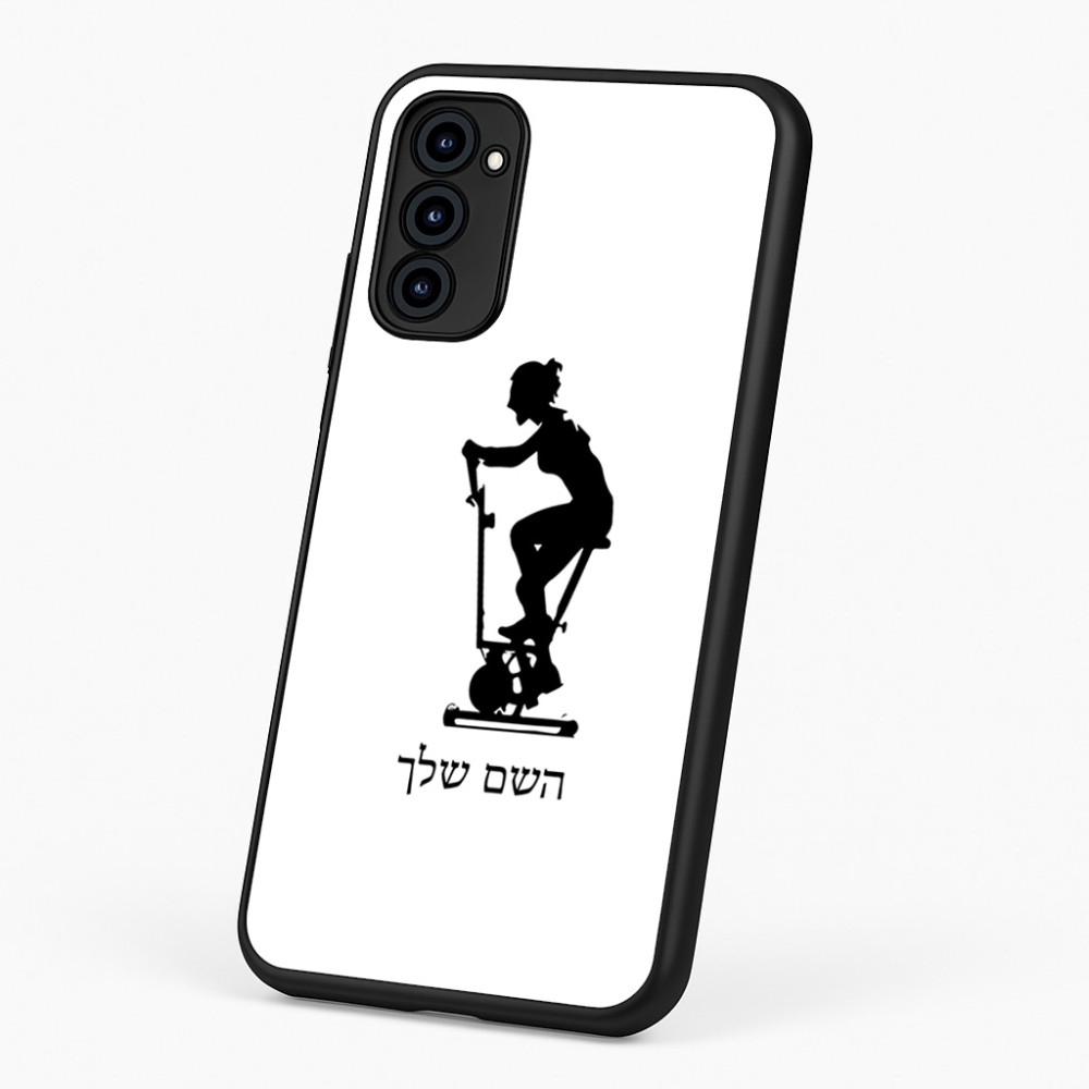 כיסוי בעיצוב אישי עם השם שלך לדגם - Motorola G96 בעיצוב אימון ספינינג - אישה