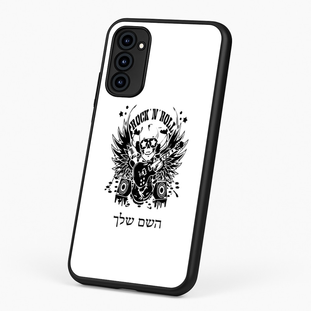 כיסוי בעיצוב אישי עם השם שלך לדגם - Motorola G96 בעיצוב רוקנרול