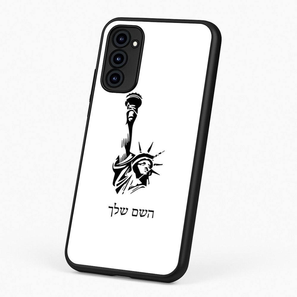 כיסוי בעיצוב אישי עם השם שלך לדגם - Motorola G96 בעיצוב פסל החירות