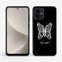 כיסוי בעיצוב אישי עם השם שלך לדגם - Motorola G96 בעיצוב פרפר