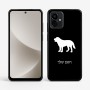 כיסוי בעיצוב אישי עם השם שלך לדגם - Motorola G96 בעיצוב כלב