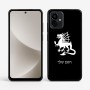 כיסוי בעיצוב אישי עם השם שלך לדגם - Motorola G96 בעיצוב דרקון