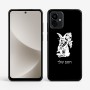 כיסוי בעיצוב אישי עם השם שלך לדגם - Motorola G96 בעיצוב ארנב מחזיק גזר
