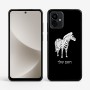 כיסוי בעיצוב אישי עם השם שלך לדגם - Motorola G96 בעיצוב זברה
