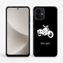כיסוי בעיצוב אישי עם השם שלך לדגם - Motorola G96 בעיצוב הארלי-דיווידסון