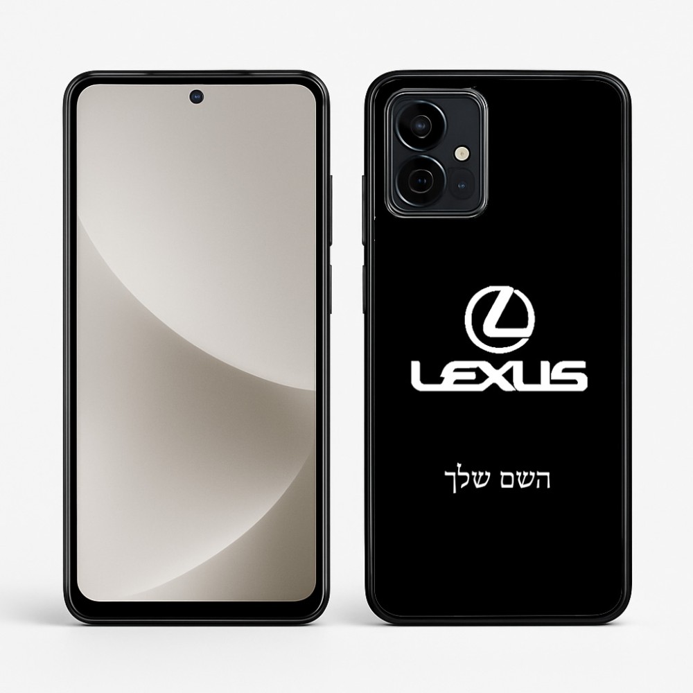 כיסוי בעיצוב אישי עם השם שלך לדגם - Motorola G96 בעיצוב לקסוס