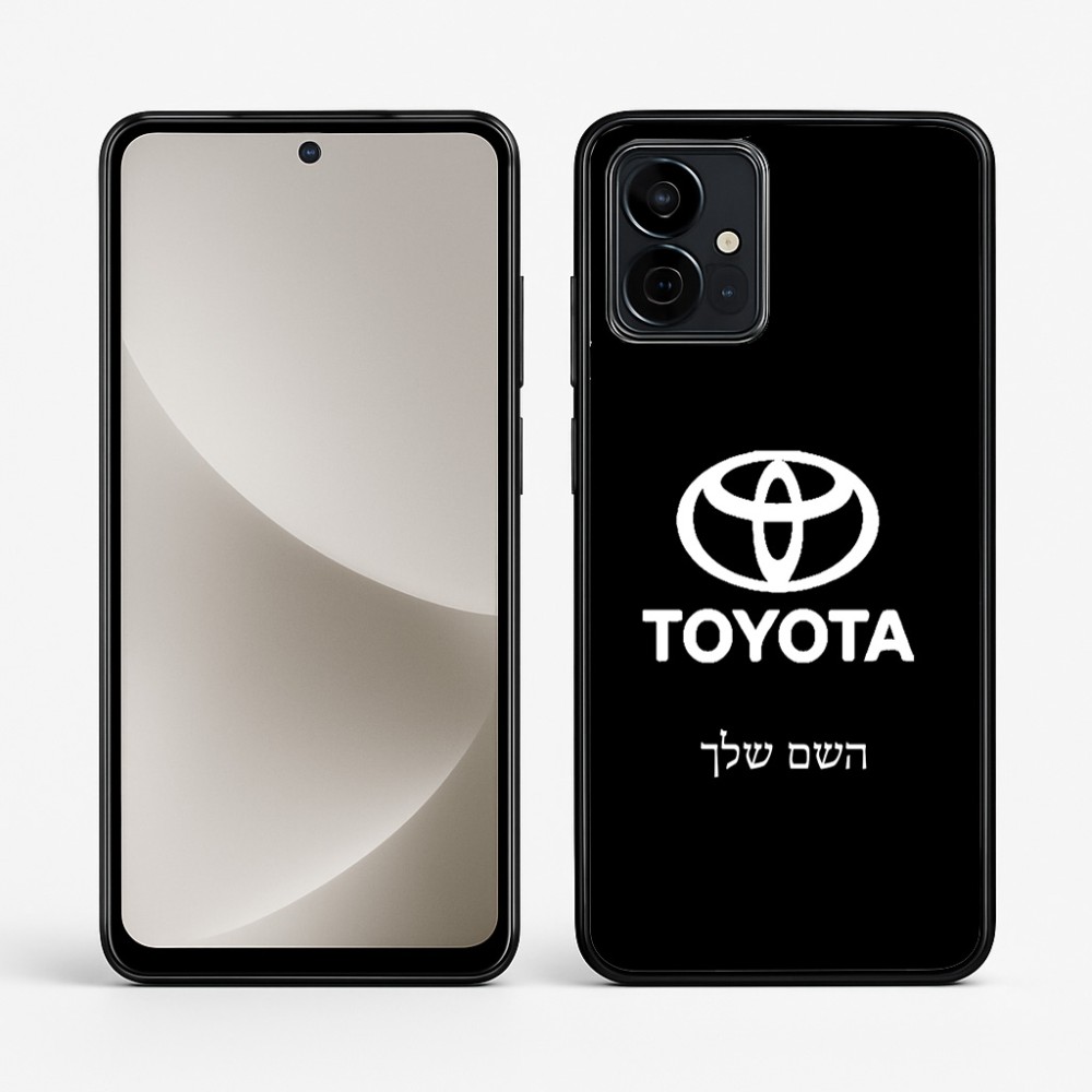 כיסוי בעיצוב אישי עם השם שלך לדגם - Motorola G96 בעיצוב טויוטה