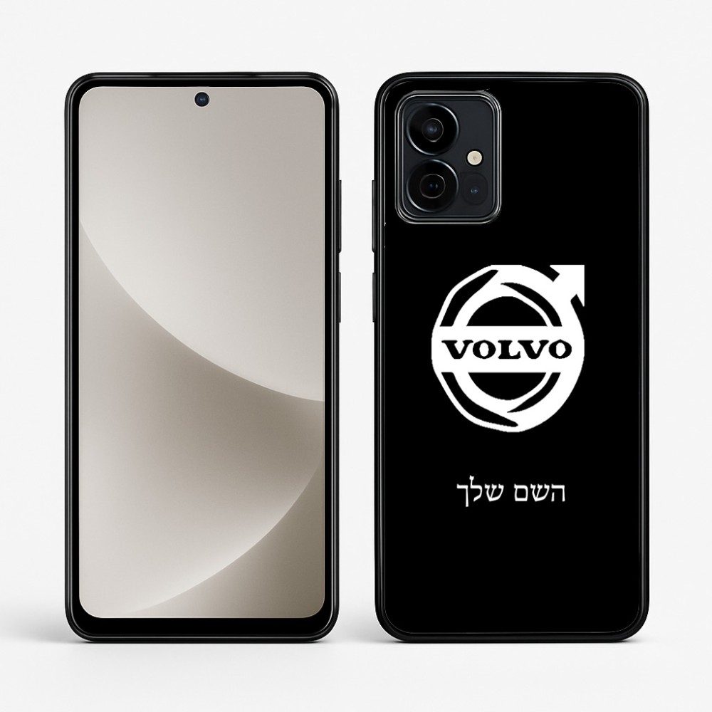כיסוי בעיצוב אישי עם השם שלך לדגם - Motorola G96 בעיצוב וולוו