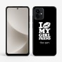 כיסוי בעיצוב אישי עם השם שלך לדגם - Motorola G96 בעיצוב לנשק את החברה שלי