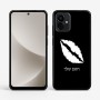 כיסוי בעיצוב אישי עם השם שלך לדגם - Motorola G96 בעיצוב שפתיים - נשיקה