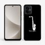 כיסוי בעיצוב אישי עם השם שלך לדגם - Motorola G96 בעיצוב סקסופון