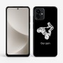 כיסוי בעיצוב אישי עם השם שלך לדגם - Motorola G96 בעיצוב רוכב טרקטורונים