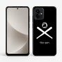 כיסוי בעיצוב אישי עם השם שלך לדגם - Motorola G96 בעיצוב כדור בסיס