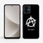 כיסוי בעיצוב אישי עם השם שלך לדגם - Motorola G96 בעיצוב אנרכיה
