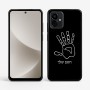 כיסוי בעיצוב אישי עם השם שלך לדגם - Motorola G96 בעיצוב יד