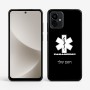 כיסוי בעיצוב אישי עם השם שלך לדגם - Motorola G96 בעיצוב חובש