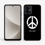 כיסוי בעיצוב אישי עם השם שלך לדגם - Motorola G96 בעיצוב סמל השלום