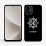 כיסוי בעיצוב אישי עם השם שלך לדגם - Motorola G96 בעיצוב הגה - קפטן - ים